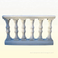 Round carved relief sandstone baluster